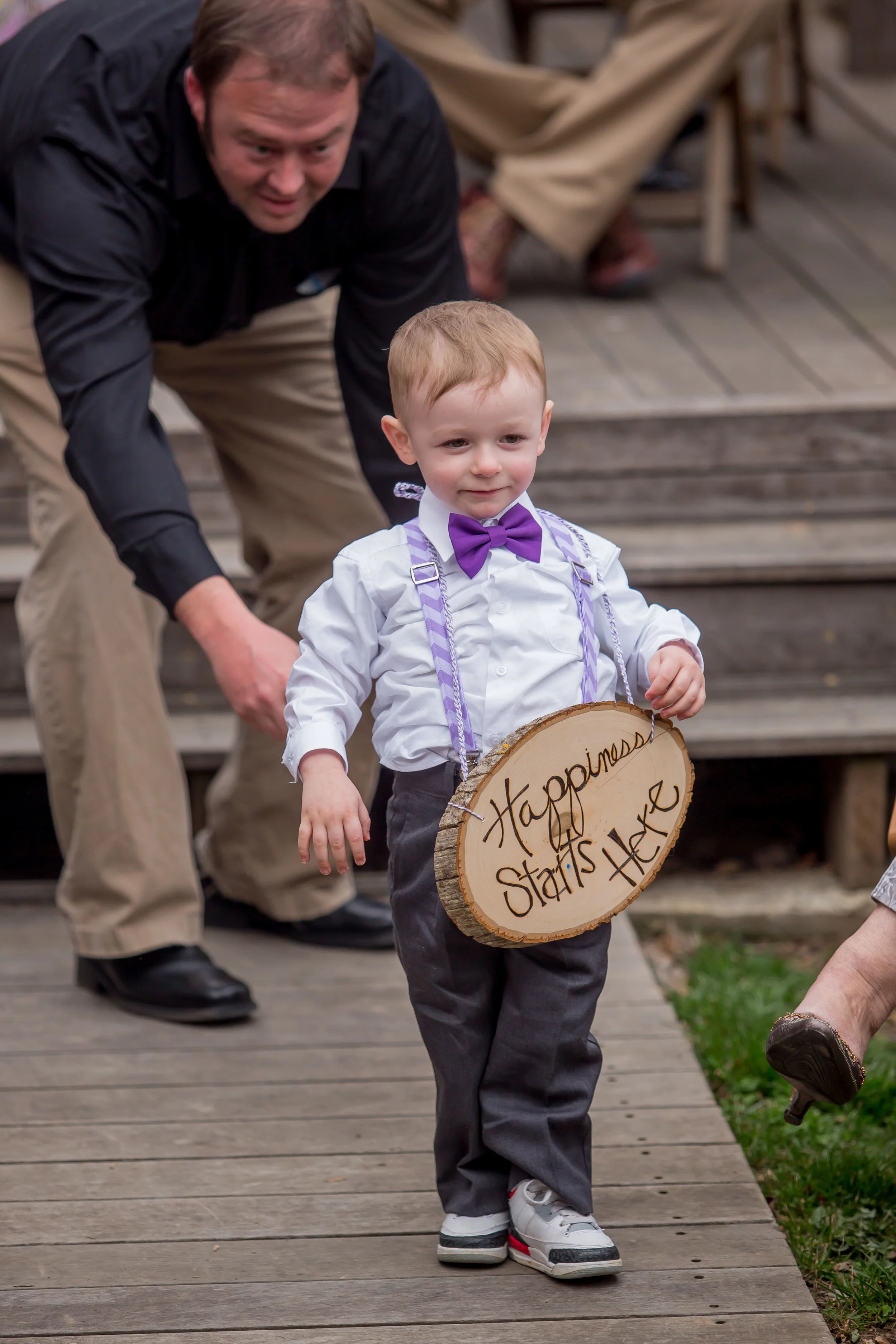 Megan's nephew was the ringbearer.