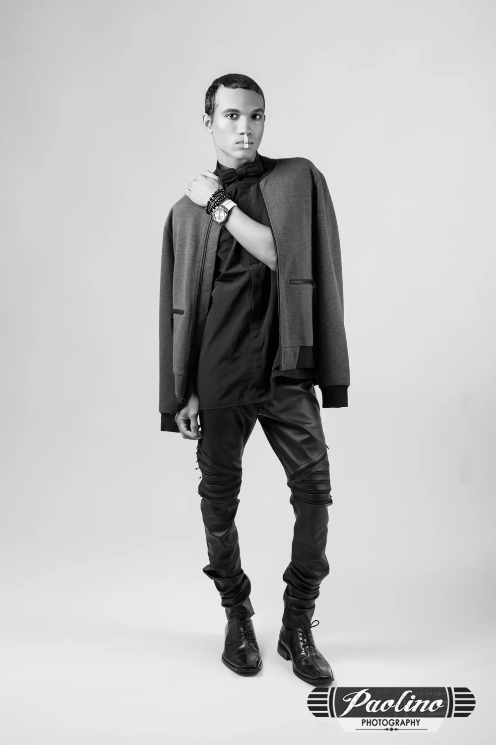 Model and fashion guru Roman Anthony : photographed by Paolino, styled by Sherah Jones make up artist Kai Pritchard. Roman Anthony is an actor, model, entertainment blogger, and fashion writer for TheIdleMan.com , Paolino is an Internationally published photographer. Kai Pritchard is a Celebrity Make Up Artist, and Sherah Jones is a Published stylist.