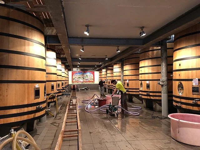 Remontage happening at @chateaudutertre #frenchwine #france #redwine #winemaking #wine #winery #margaux #bordeaux #bordeauxwine #texaswine #cabernetsauvignon #merlot
