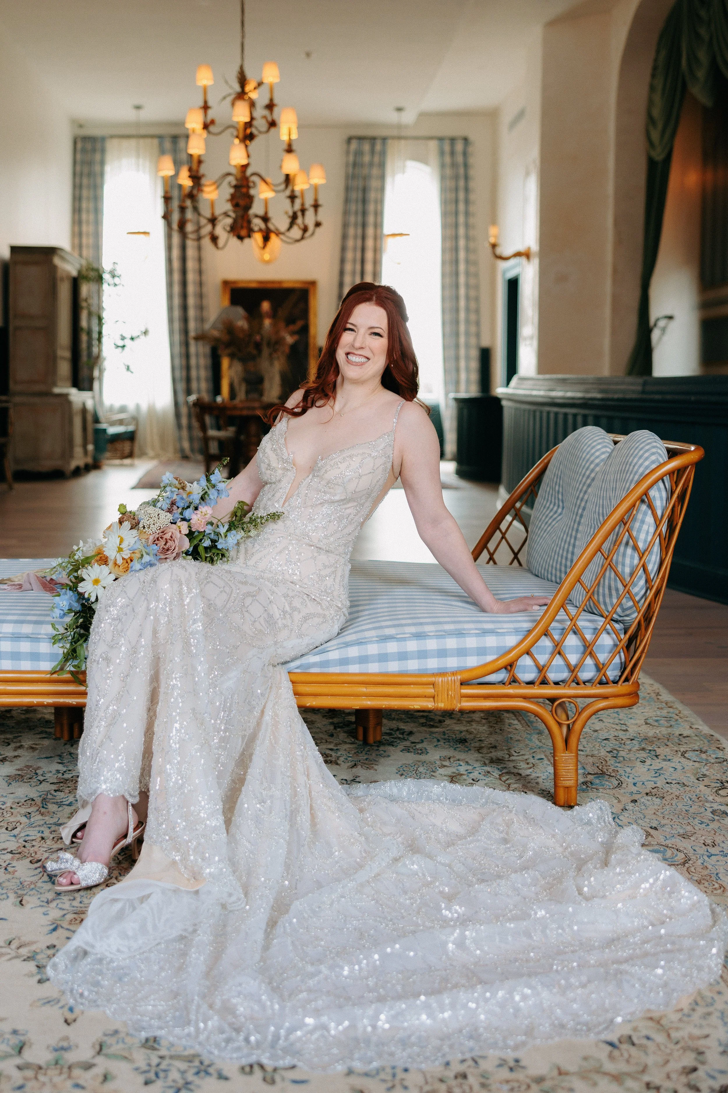 Getting Bride ready for a Hotel Peter and Paul Wedding