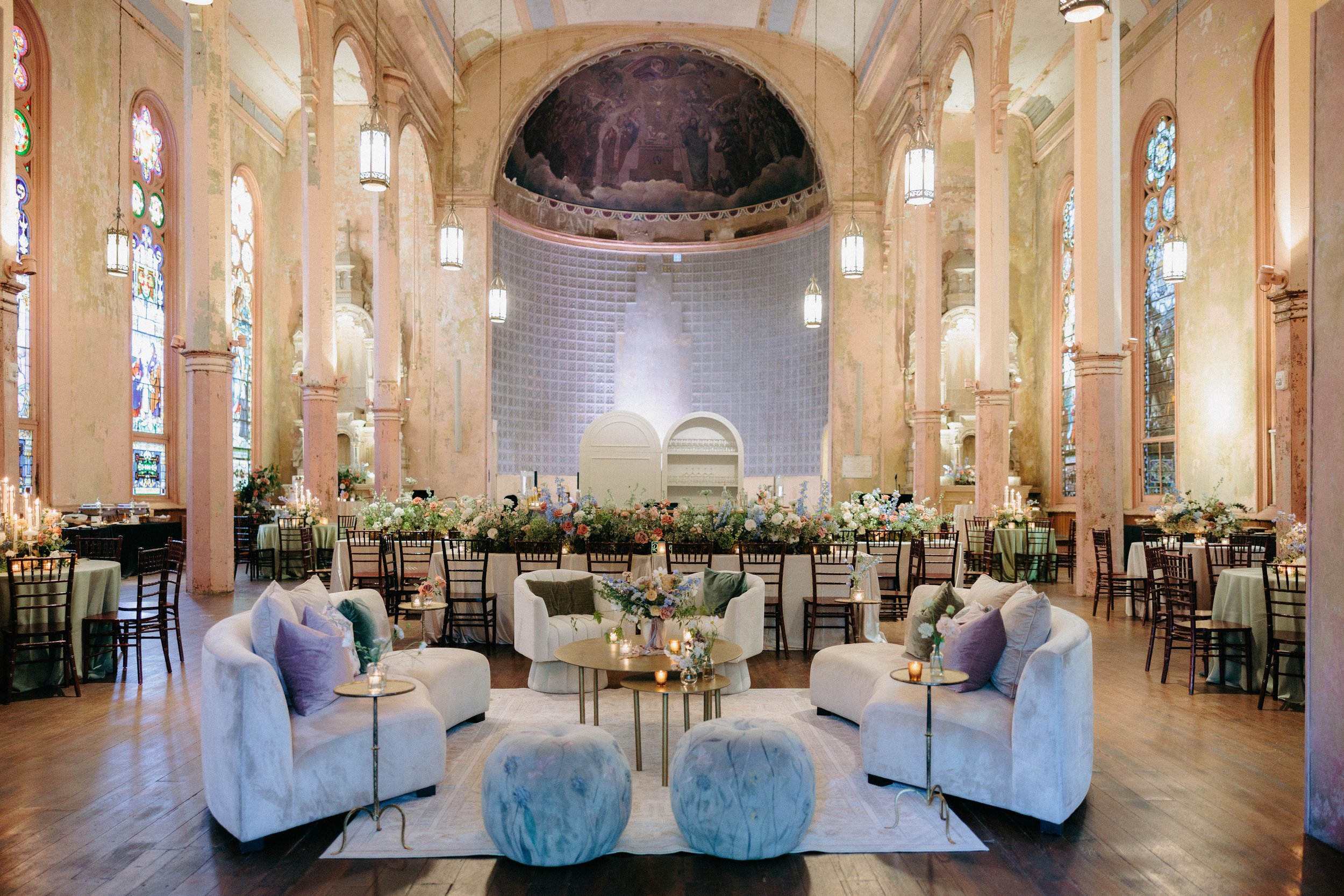 Reception design for a Hotel Peter and Paul wedding
