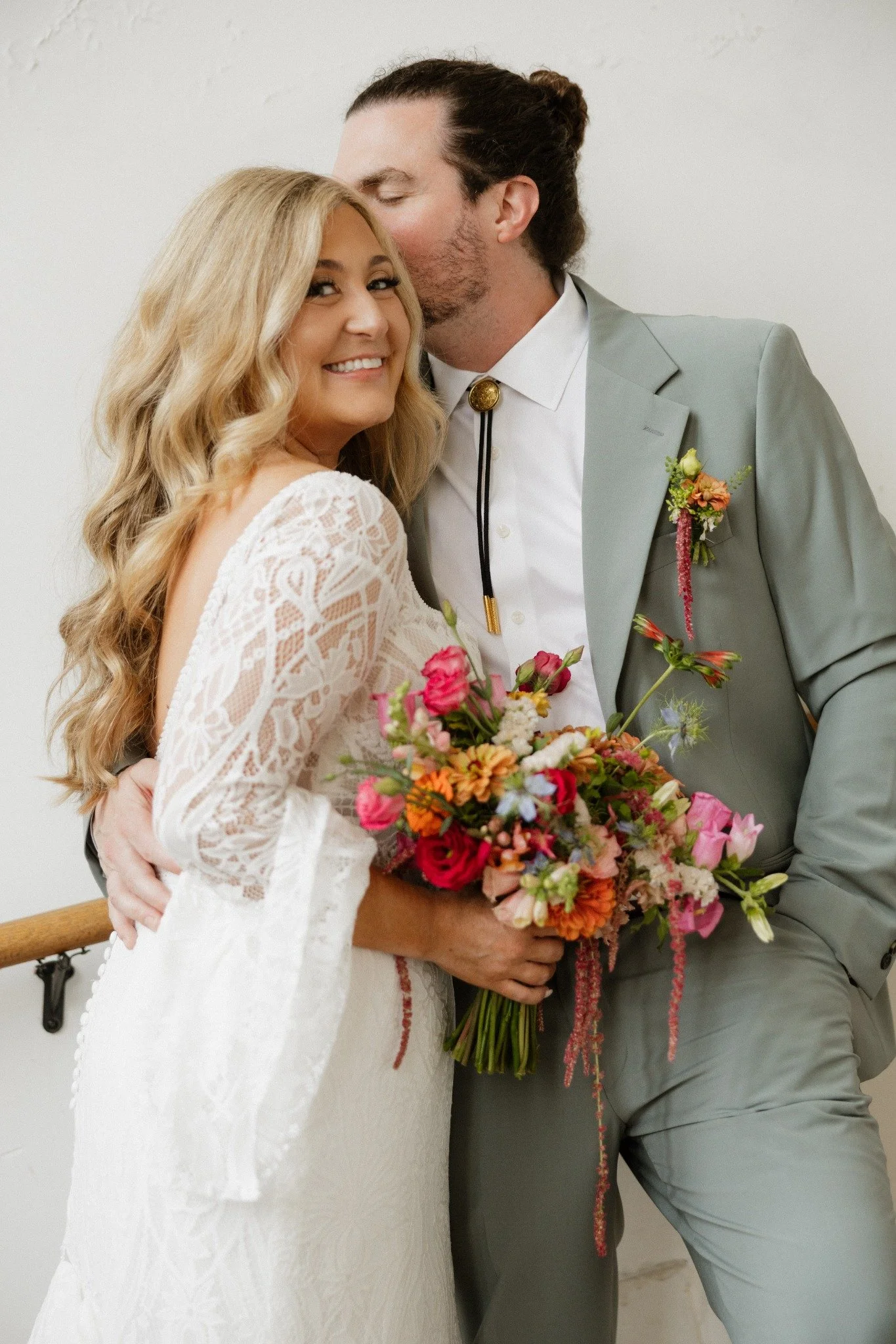 Austin and Haley with family and friends at their New Orleans elopement
