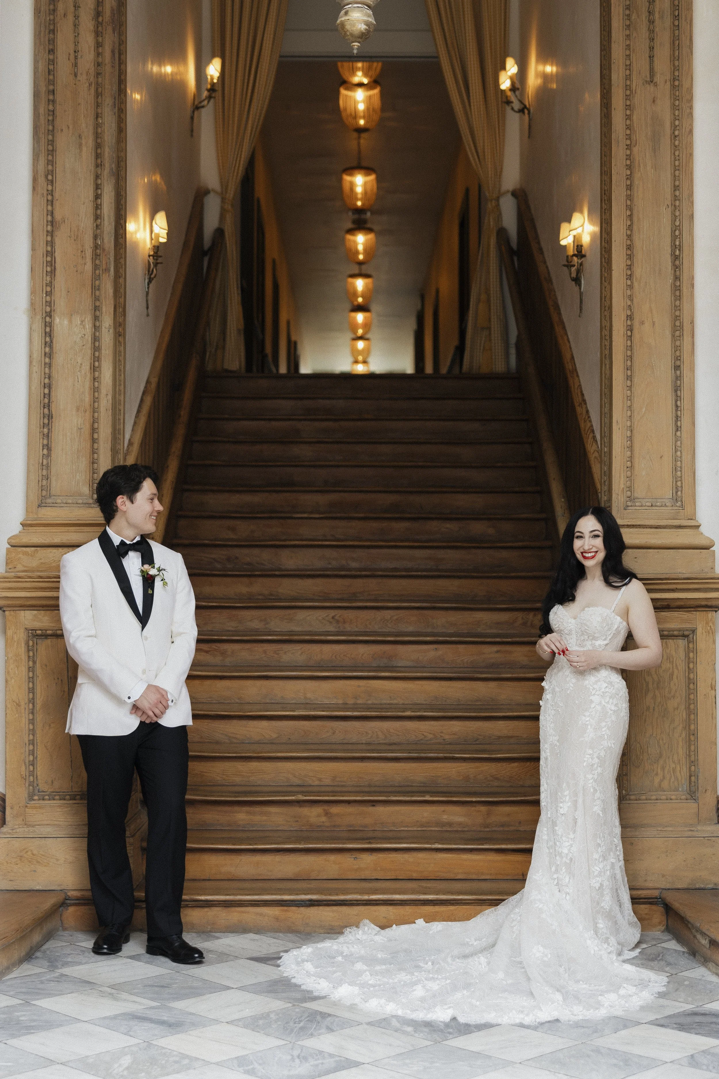bridal portraits at hotel st. peter and paul in new orleans wedding