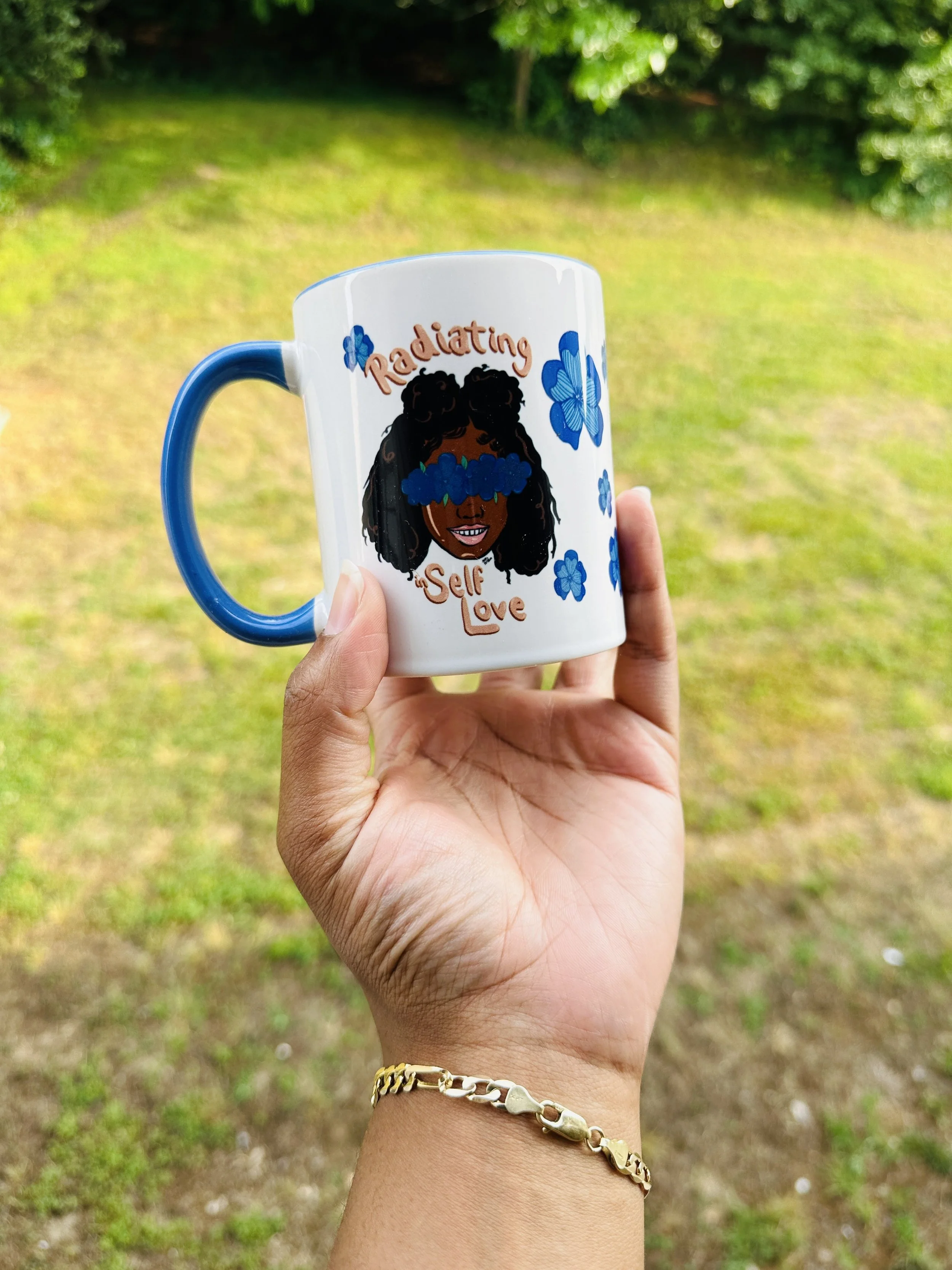 Radiating in Self Love Mug