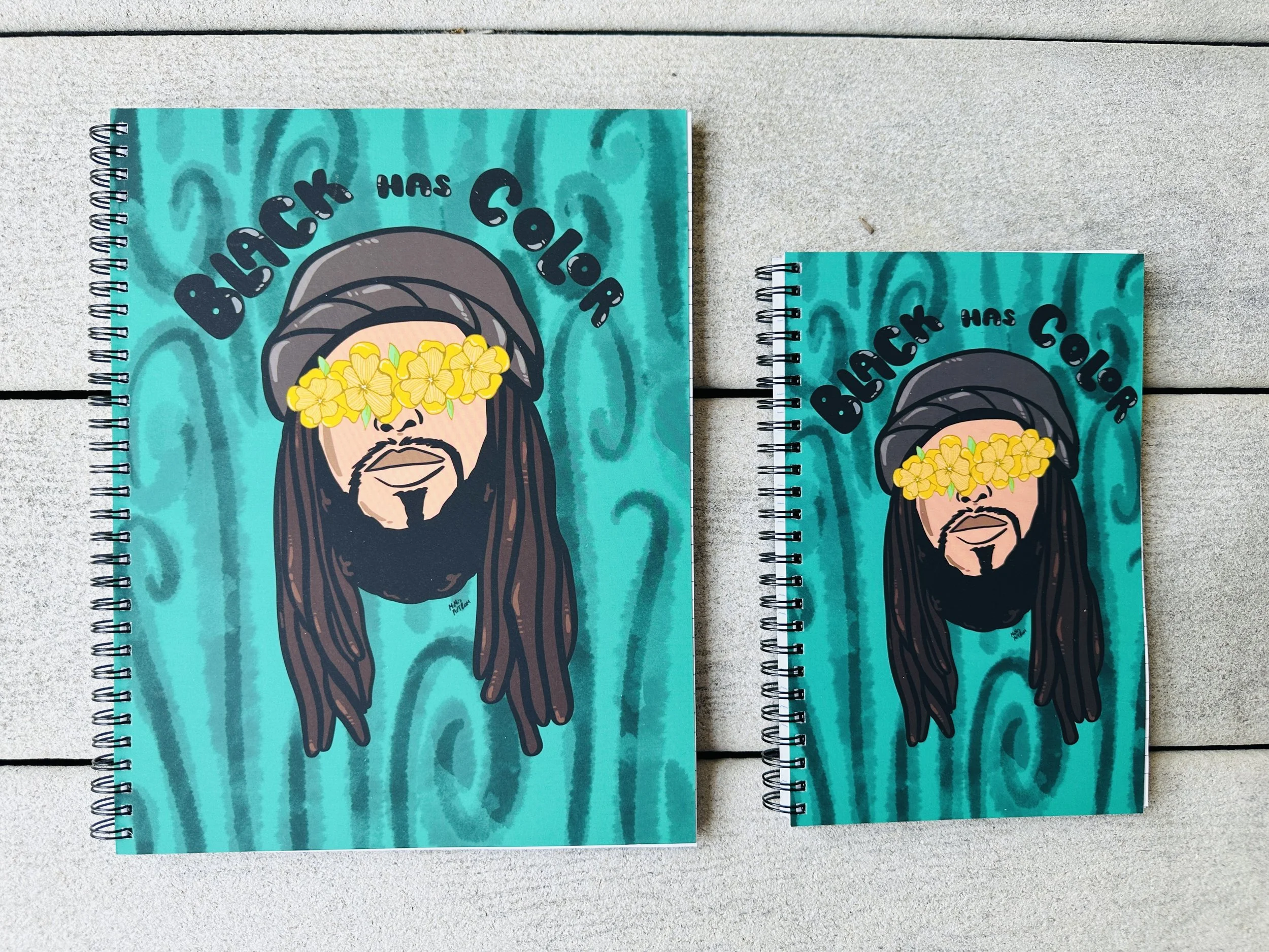 Black has Color Notebook