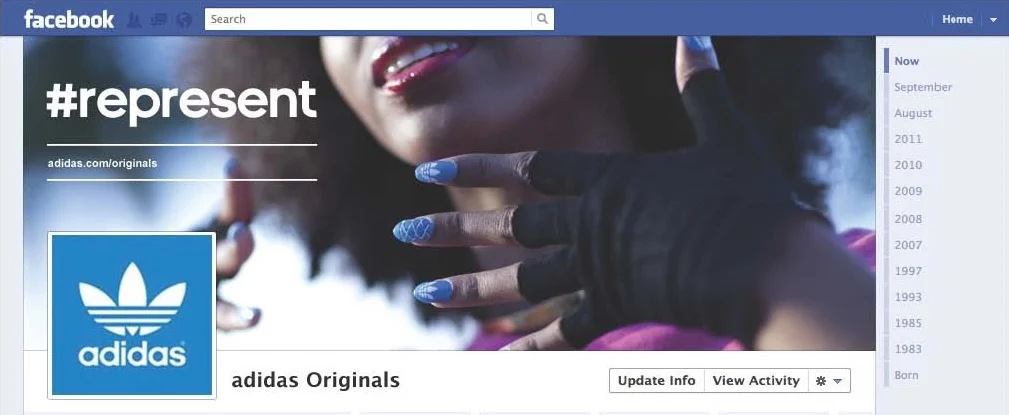 adidas facebook page