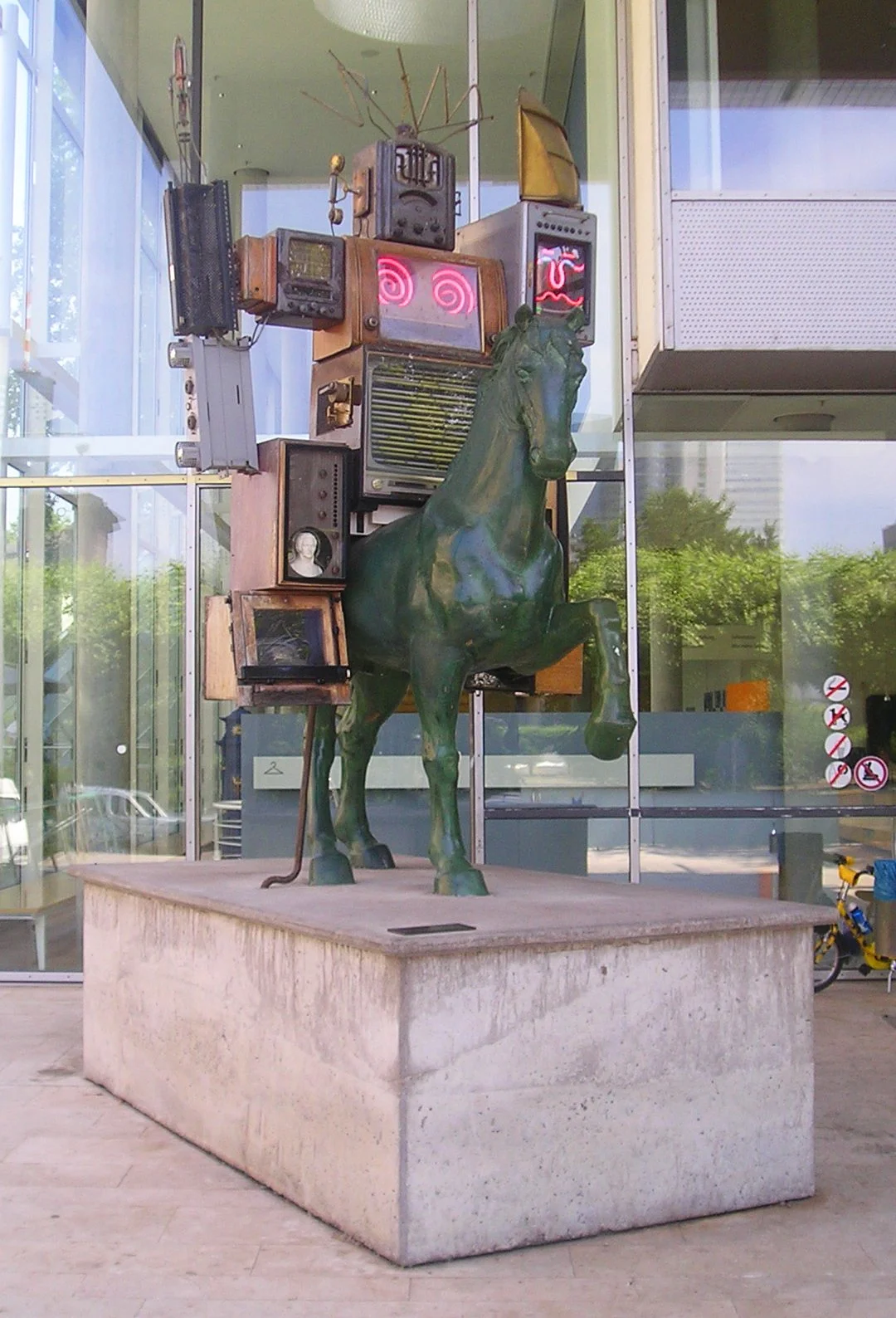 "Pre-Bell Man" by Nam June Paik 