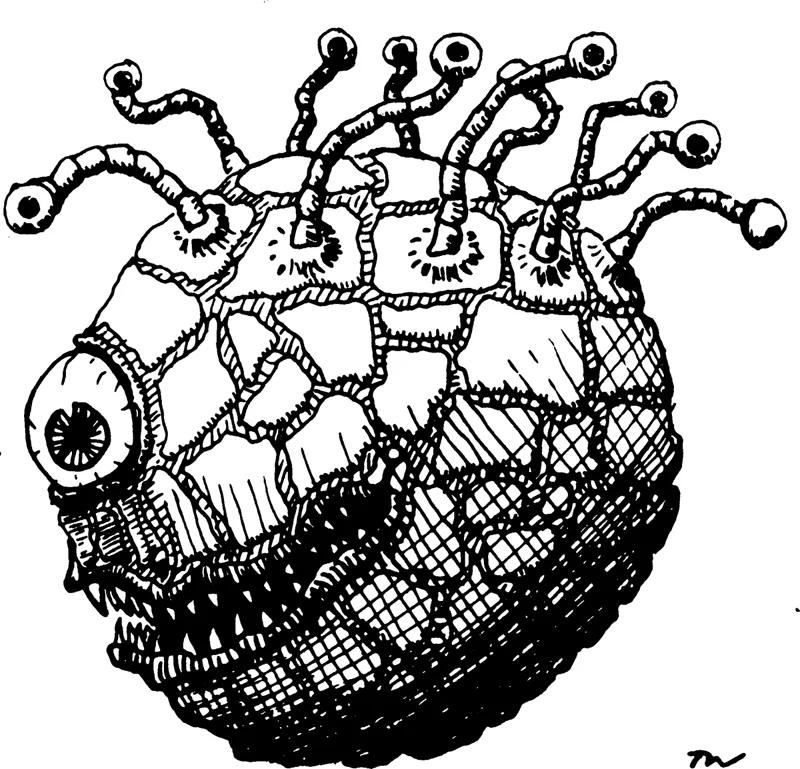 A Beholder from 1E D&D 