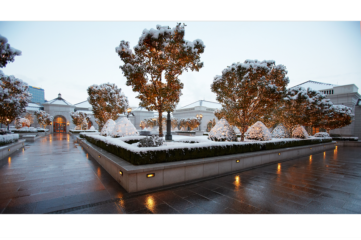 Snowy Courtyard 