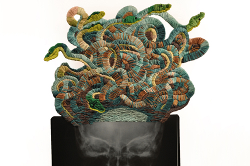 Matthew Cox Embroidered Xrays on The Patternbase