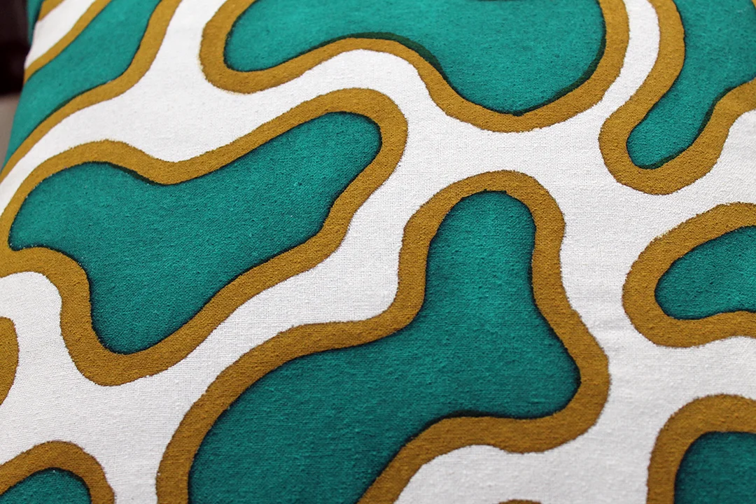 Islands Reversible Pillow | The Patternbase Textile Design Studio #patternbase #textiledesign #chicagodesign #surfacedesign #printlicensing #textilestudio