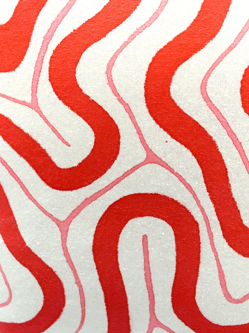 Licorice Pillow | The Patternbase Textile Design Studio #patternbase #textiledesign #chicagodesign #surfacedesign #printlicensing #textilestudio