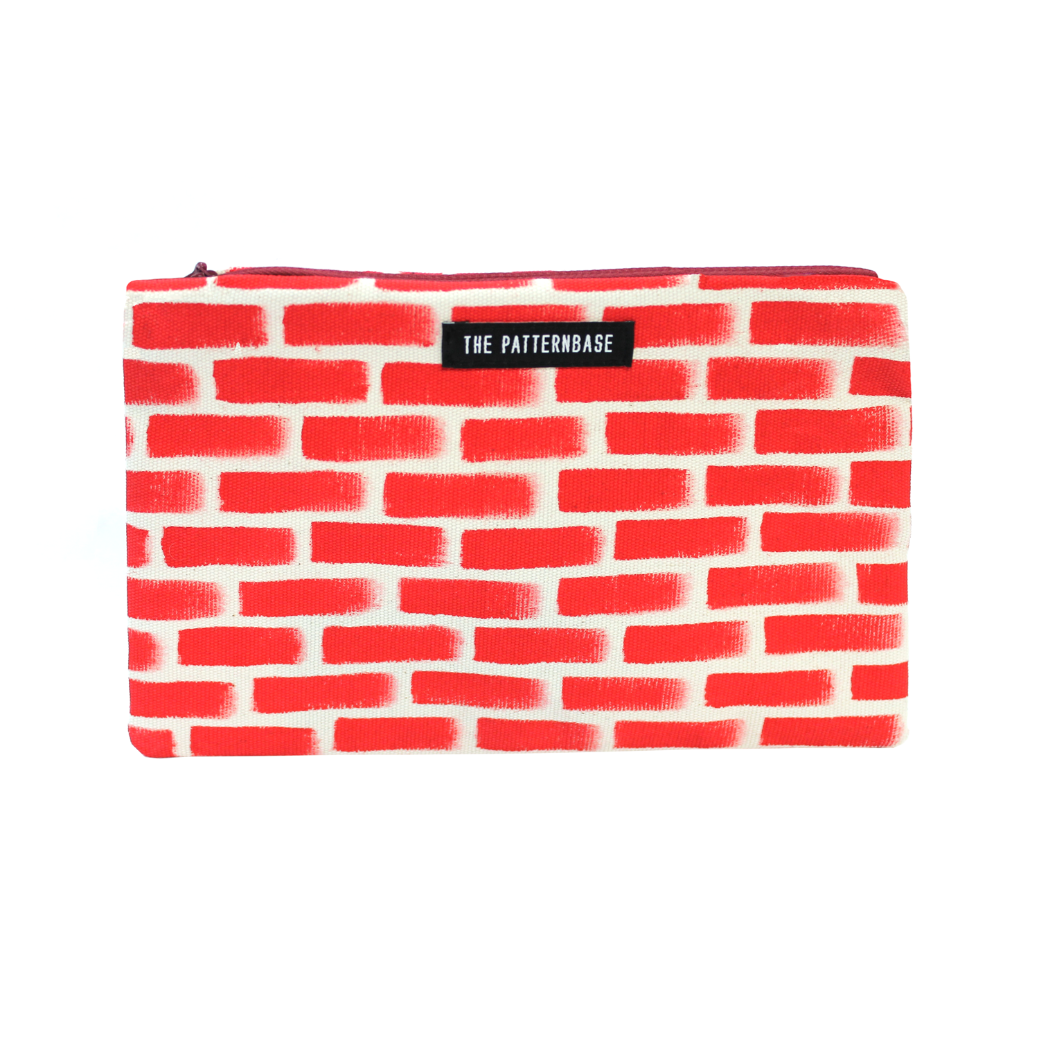 Bricks Zipper Bag | The Patternbase Textile Design Studio #patternbase #textiledesign #chicagodesign #surfacedesign #printlicensing #textilestudio