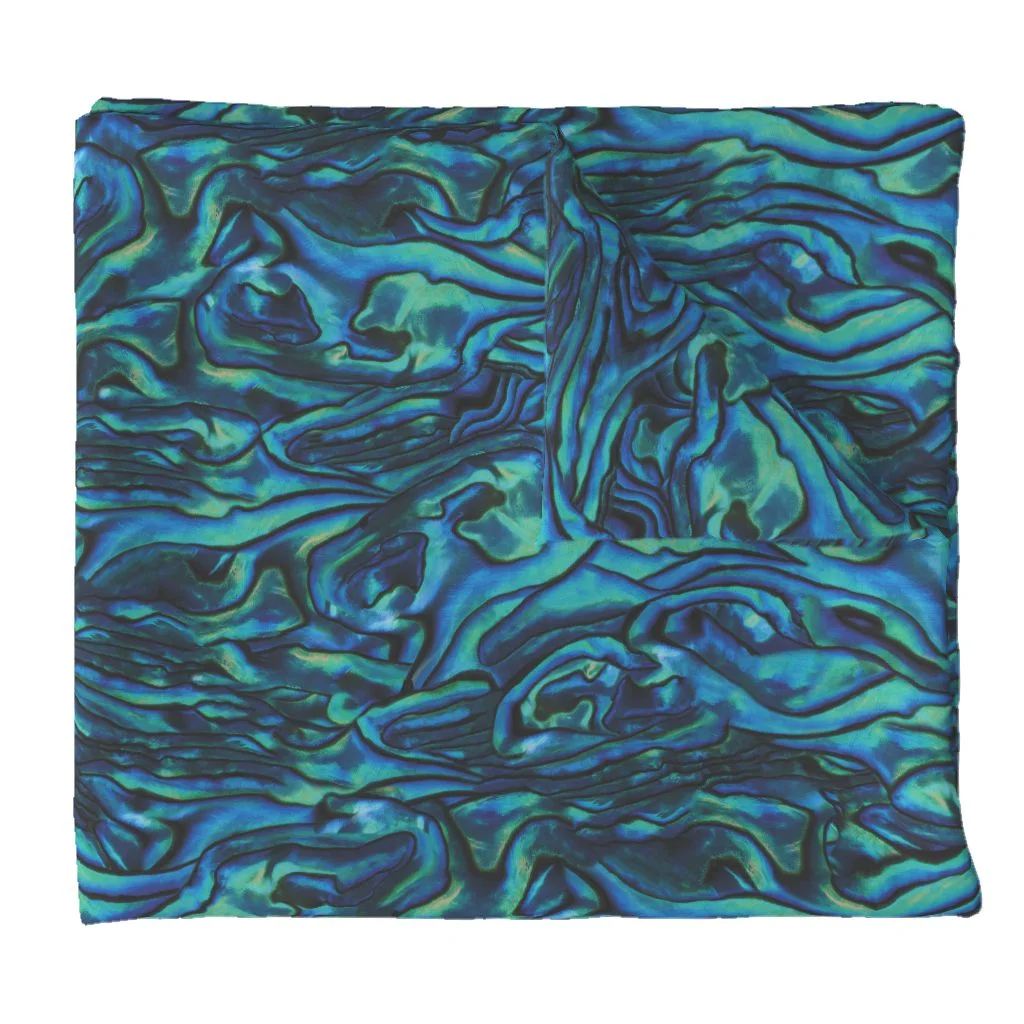 Abalone Duvet Cover | The Patternbase Textile Design Studio #patternbase #textiledesign #chicagodesign #surfacedesign #printlicensing #textilestudio