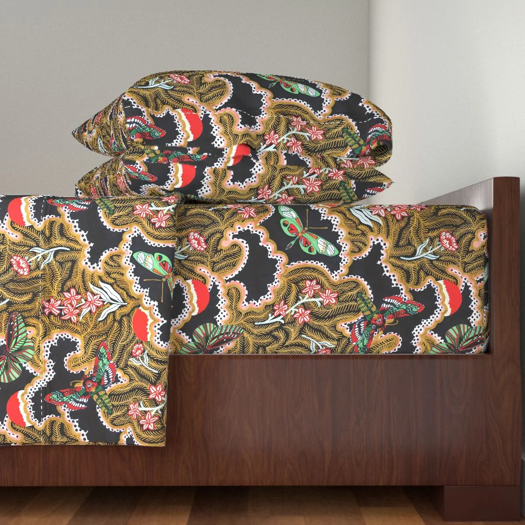 Paradise Sheet Set | The Patternbase Textile Design Studio #patternbase #textiledesign #chicagodesign #surfacedesign #printlicensing #textilestudio