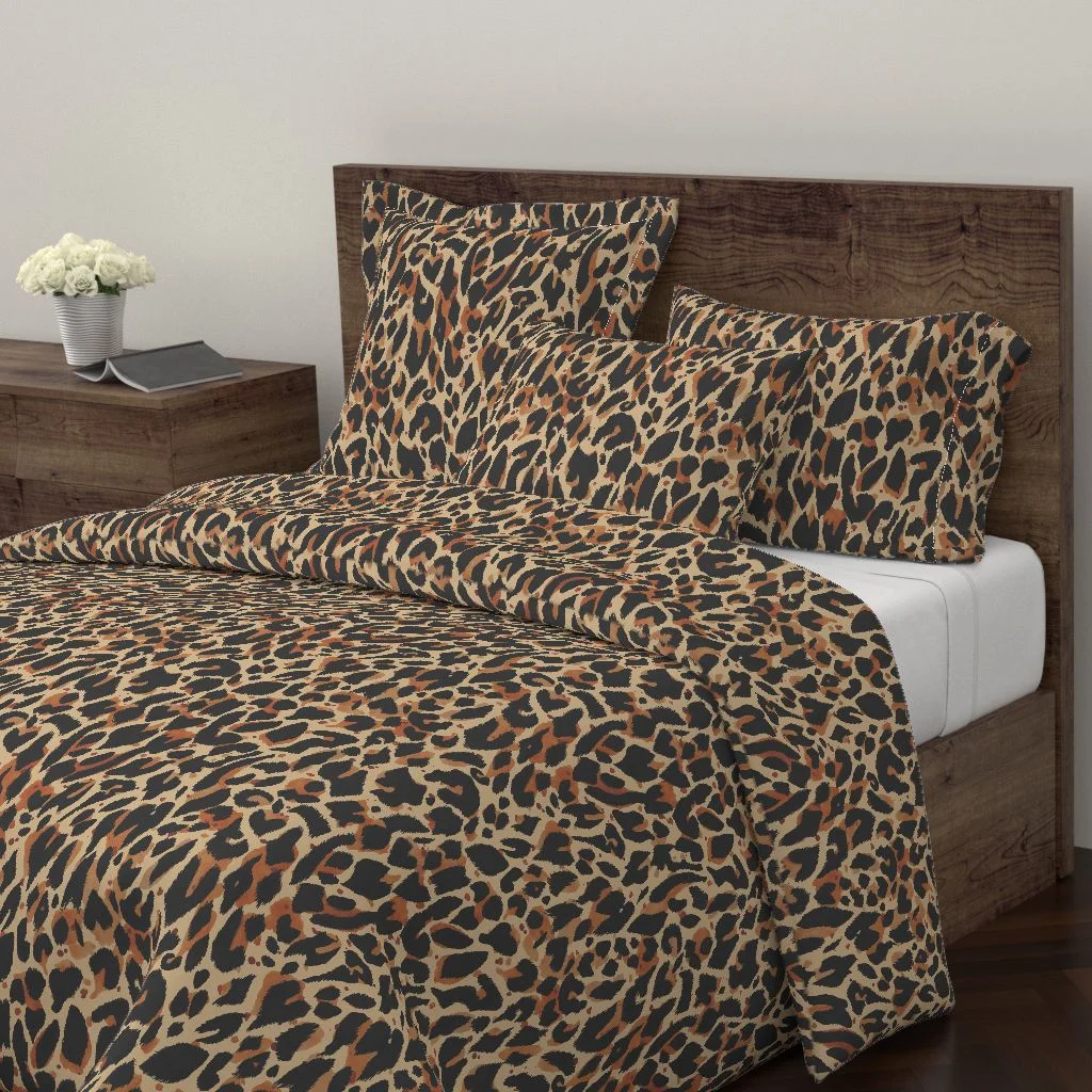 Leopard Duvet Cover | The Patternbase Textile Design Studio #patternbase #textiledesign #chicagodesign #surfacedesign #printlicensing #textilestudio
