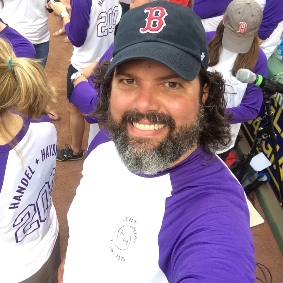 Singing at Fenway with H&H