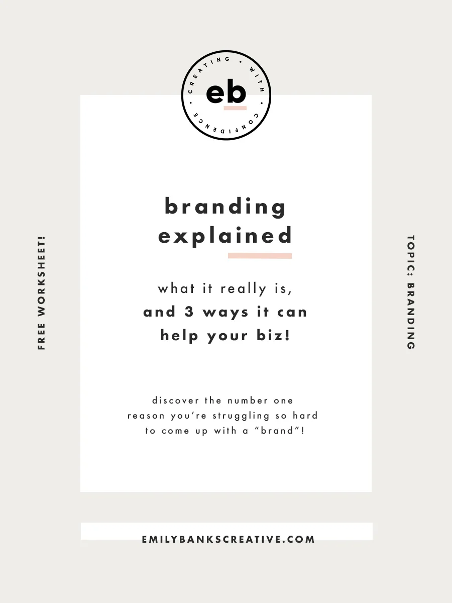 Want to know the number one reason you’re struggling so hard to come up with a “brand”? Click through to find out!