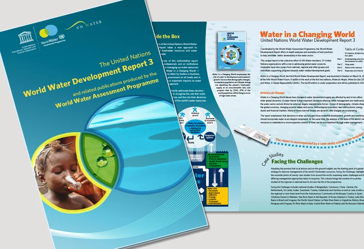 UN-WWAP Trifold brochure design — Pica Publishing