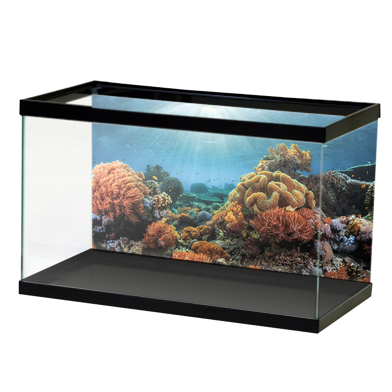 VIP.Line Aquarium Background Poster - Shipwreck Cabin HD Landscape For Fish Tank