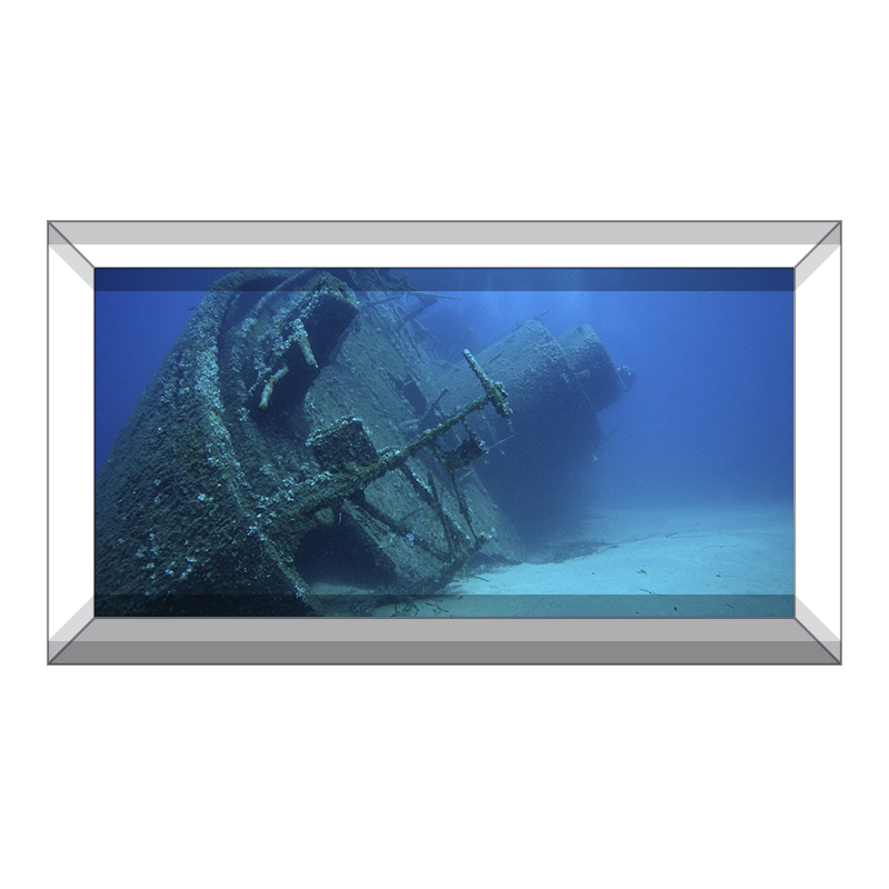 Shipwreck Background — Aquarium Vinyl
