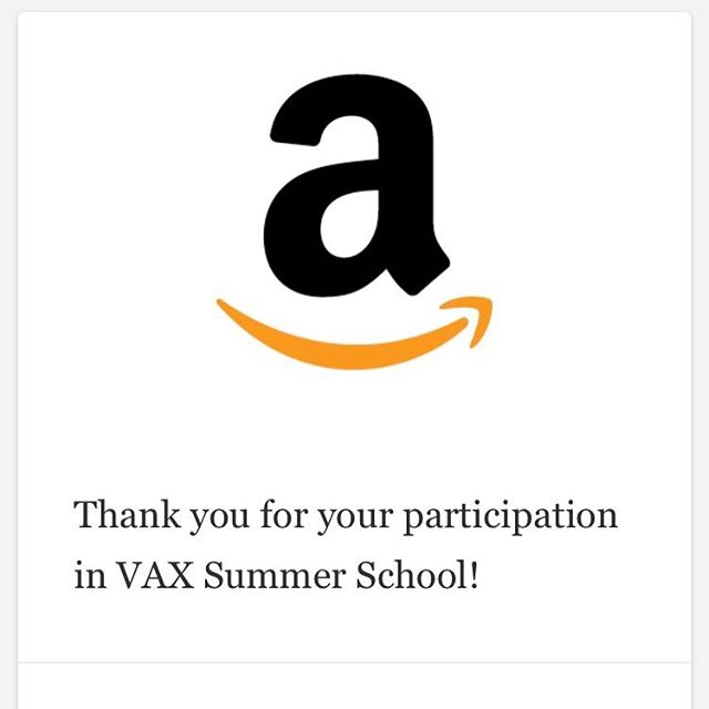 As a part of continual training through #VAXVacationAccess's Summer School, I was entered into a drawing for an @Amazon gift card and I won! Hard work pays off! 
#WorkHardPlayHard #Travel #Amazon #FunJetVacations @funjetvacations @tqagents