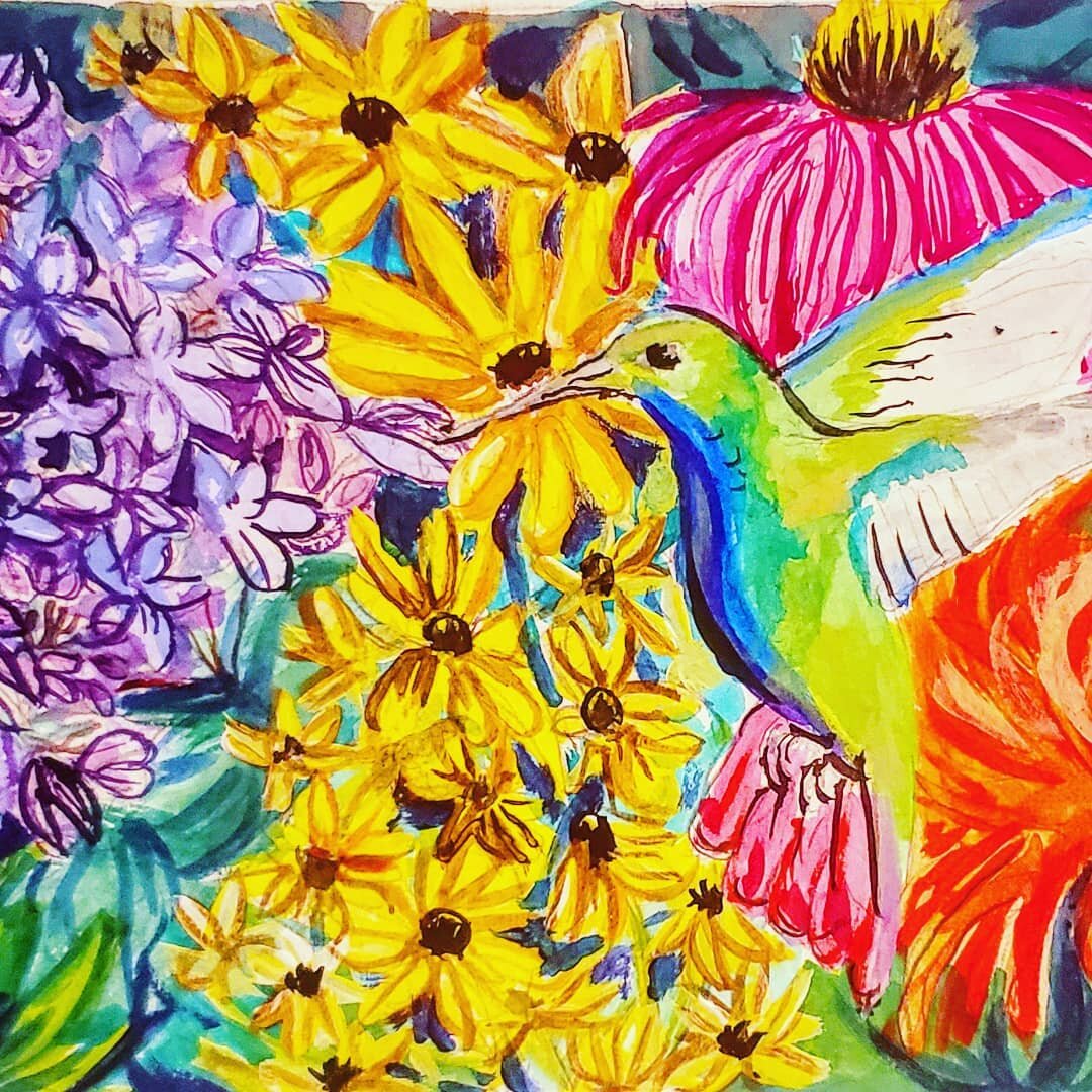 Super excited to announce that my mural submission was accepted for the city's CARES act mural program! A snippet of what I plan on doing on the side of @foragerbrewery this will be my largest mural yet! I can't wait to get started ❤🥰🌻🌼🌷⚘🌺🐦 @ro