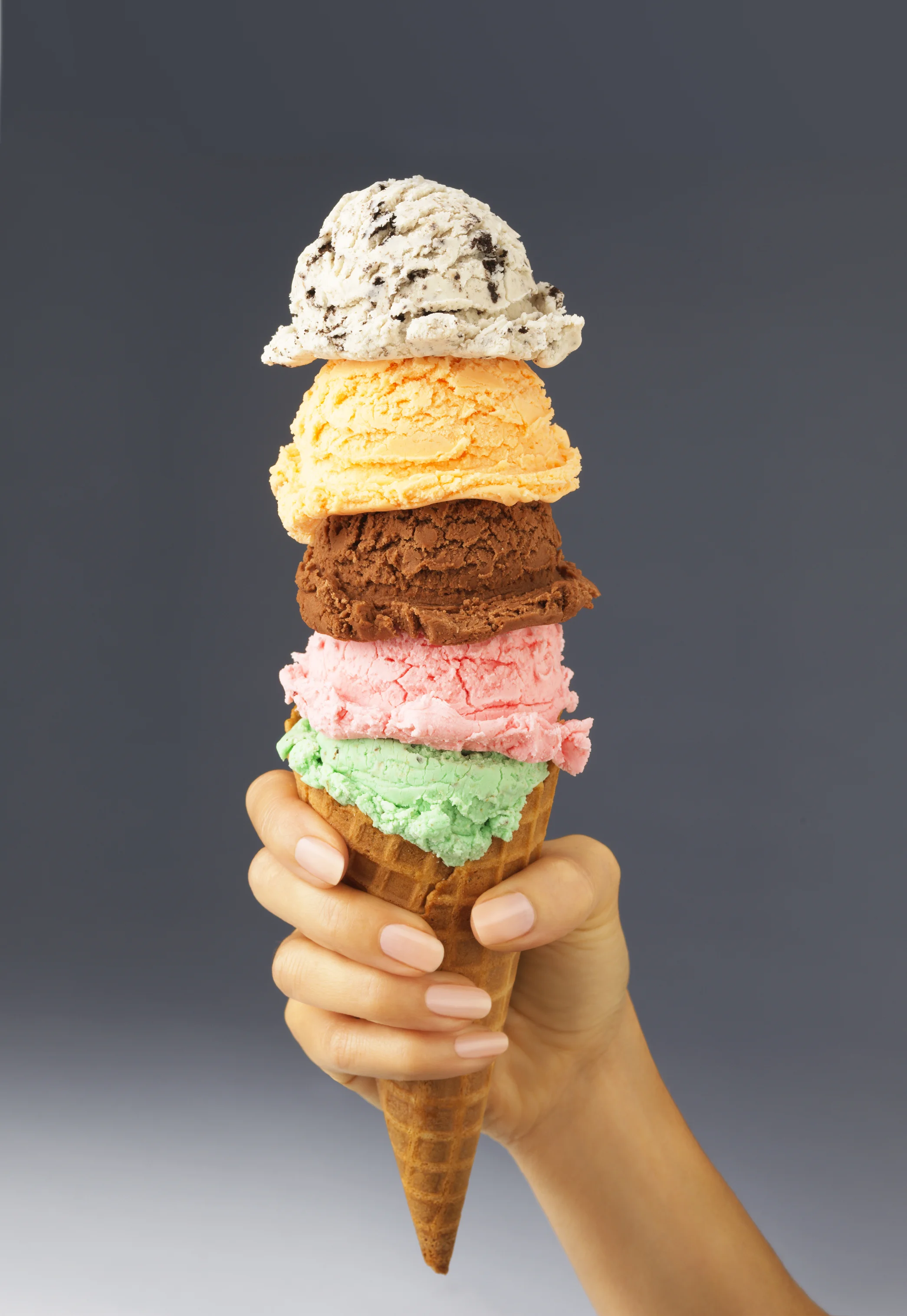16660 Siver Deluxe Trigger Ice Cream Scoop with Hand.jpg