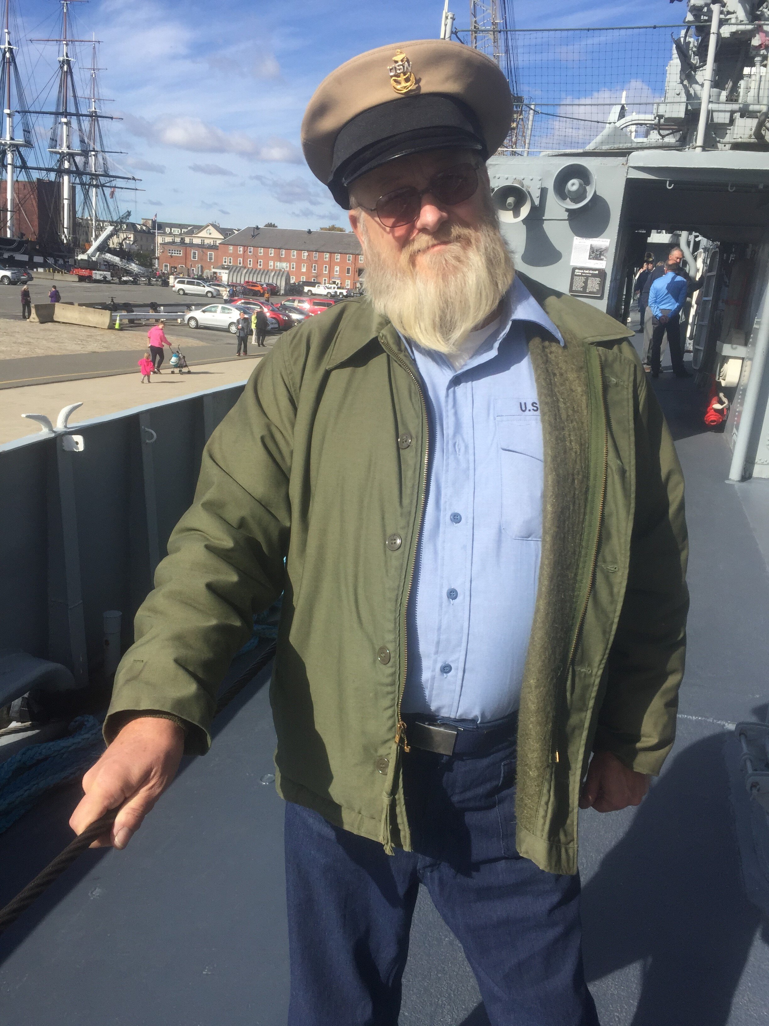  Docent on the USS Cassin Young museum ship 