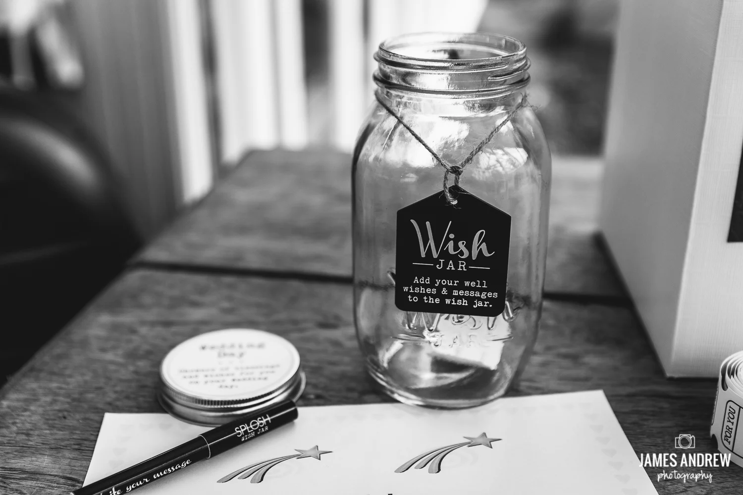 wedding details make a wish jar