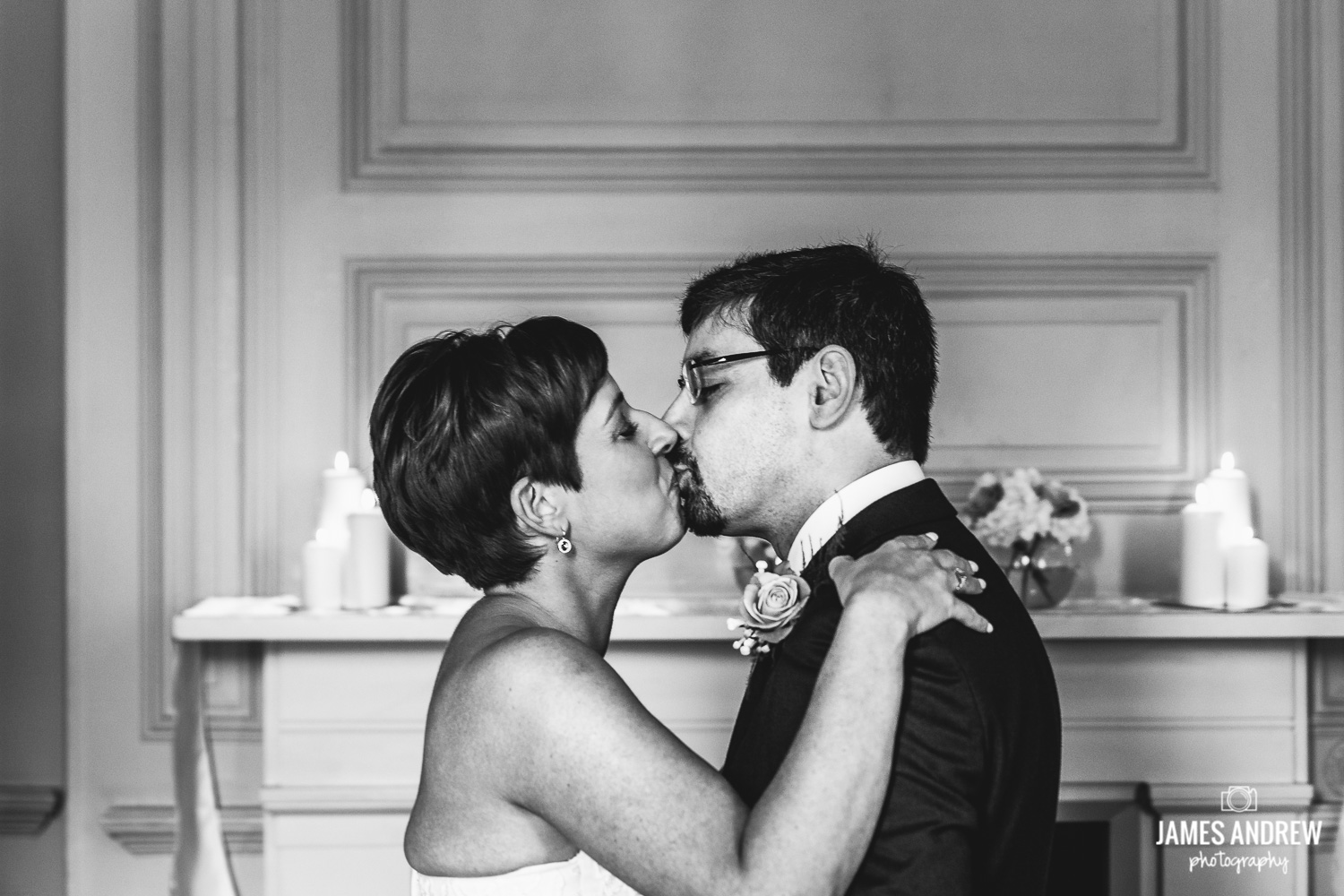 first kiss after getting married in cheshire venue