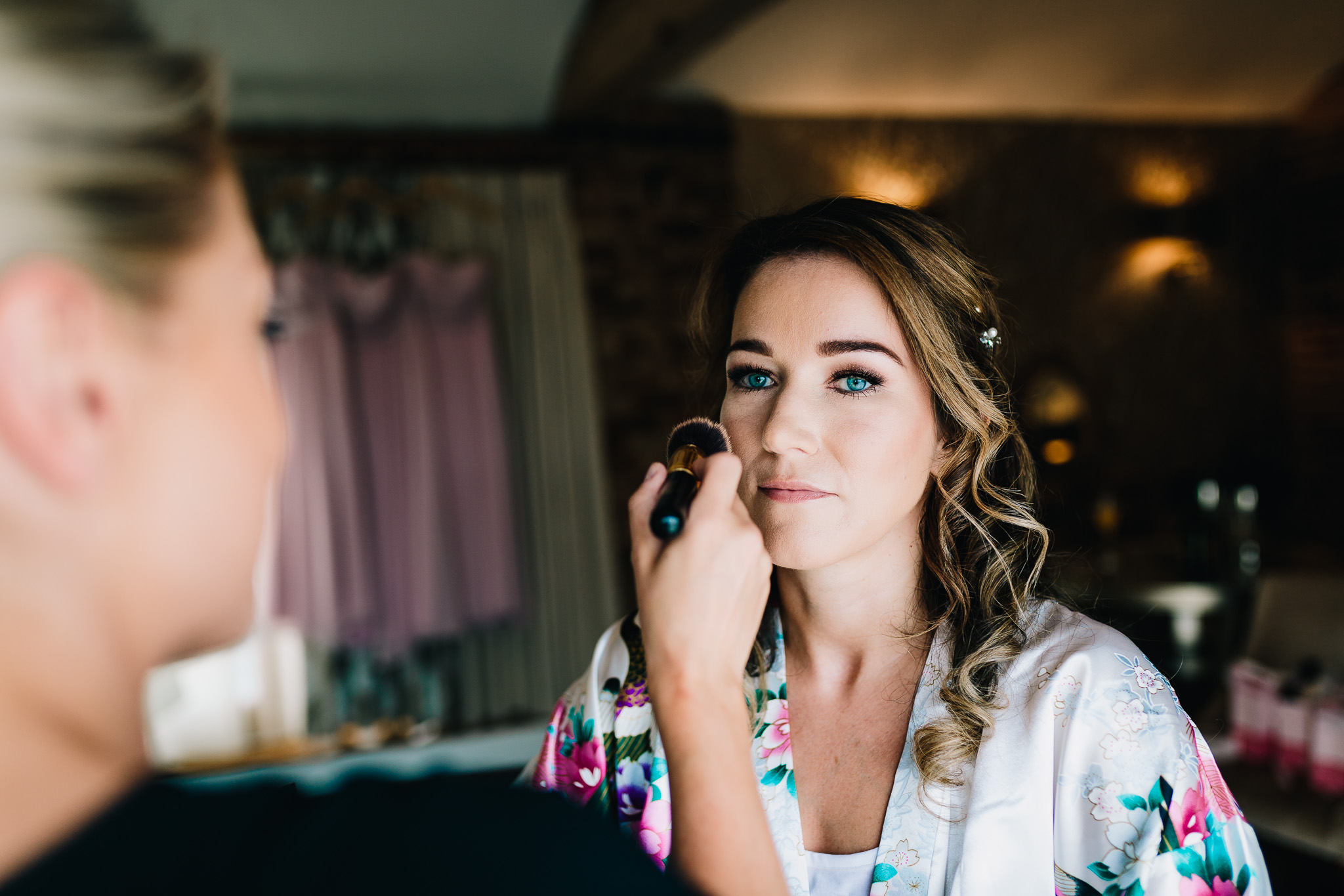 BRIDE HAVING MAKE UP DONE BY KAYE SALMON MUA