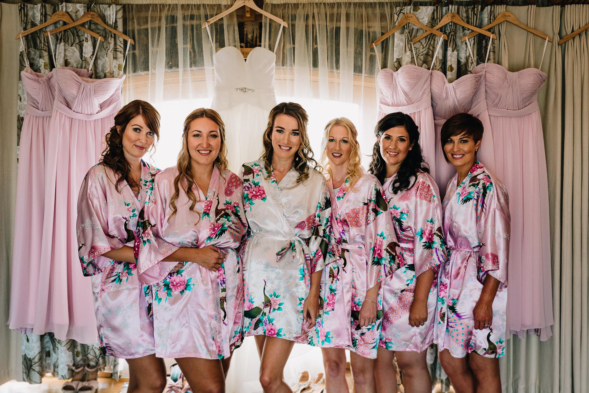 BRIDE AND BRIDESMAID PORTRAIT DURING BRIDAL PREP
