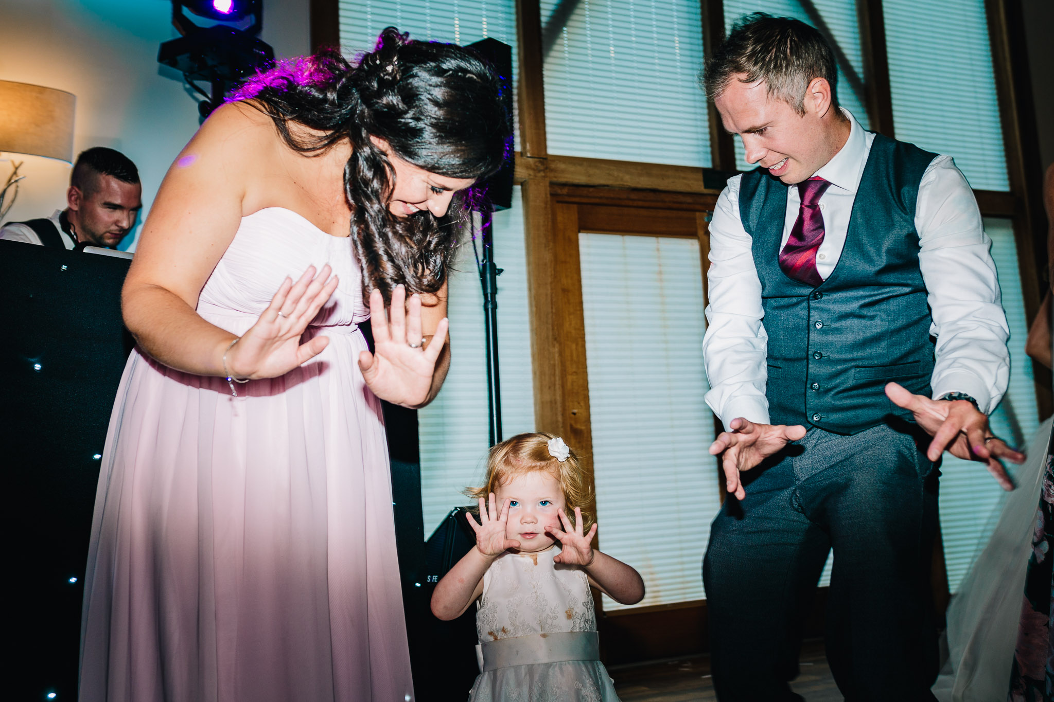 CHILD DANCING AT WEDDING RECEPTION DISCO