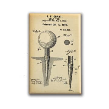 $11.99 GOLF TEE PATENT MAGNET