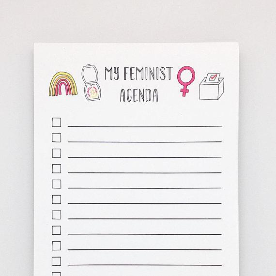 $9.99 MY FEMINIST AGENDA NOTEPAD