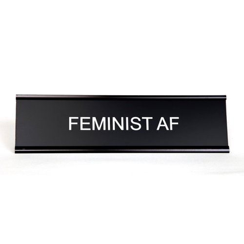 $27.99 FEMINIST AF DESK PLATE