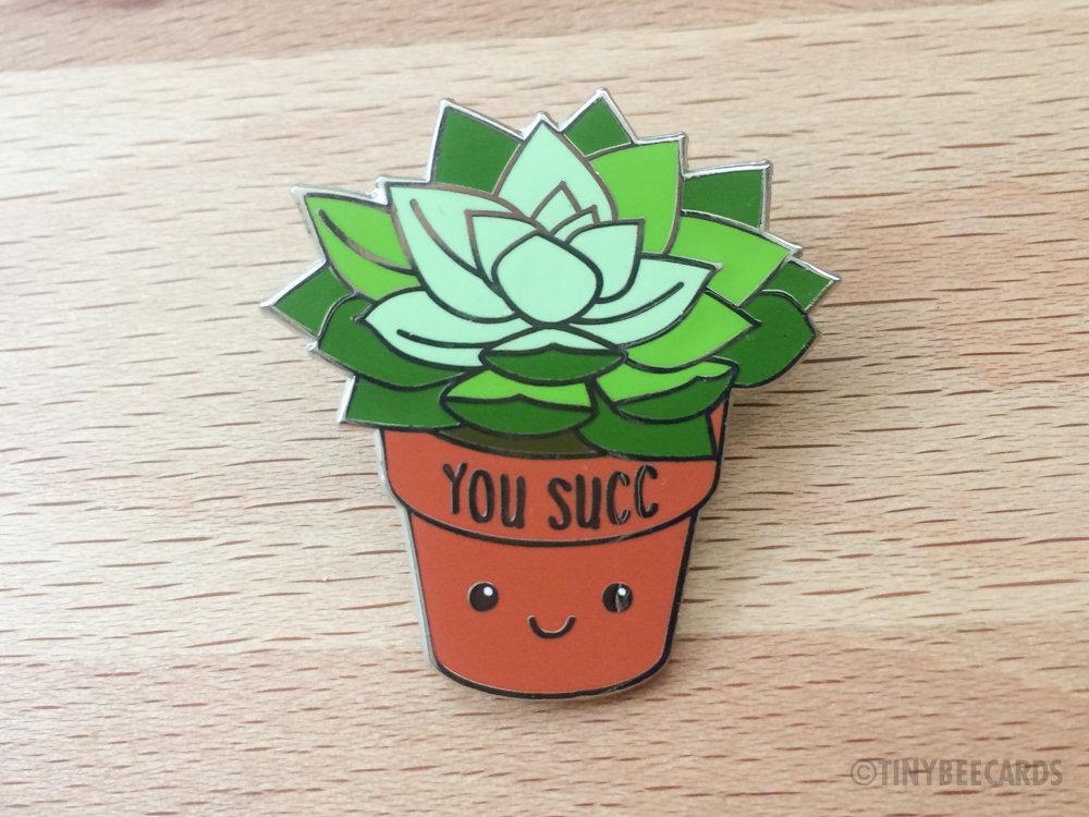13style Cute Plant Pins Badge Cactus & Succulent Enamel Pin Gift