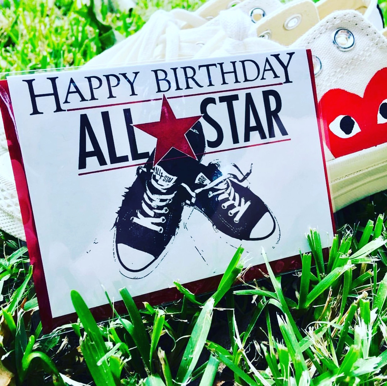 CONVERSE CHUCKS ALL STAR BIRTHDAY CARD — Local Notables Gift Shop