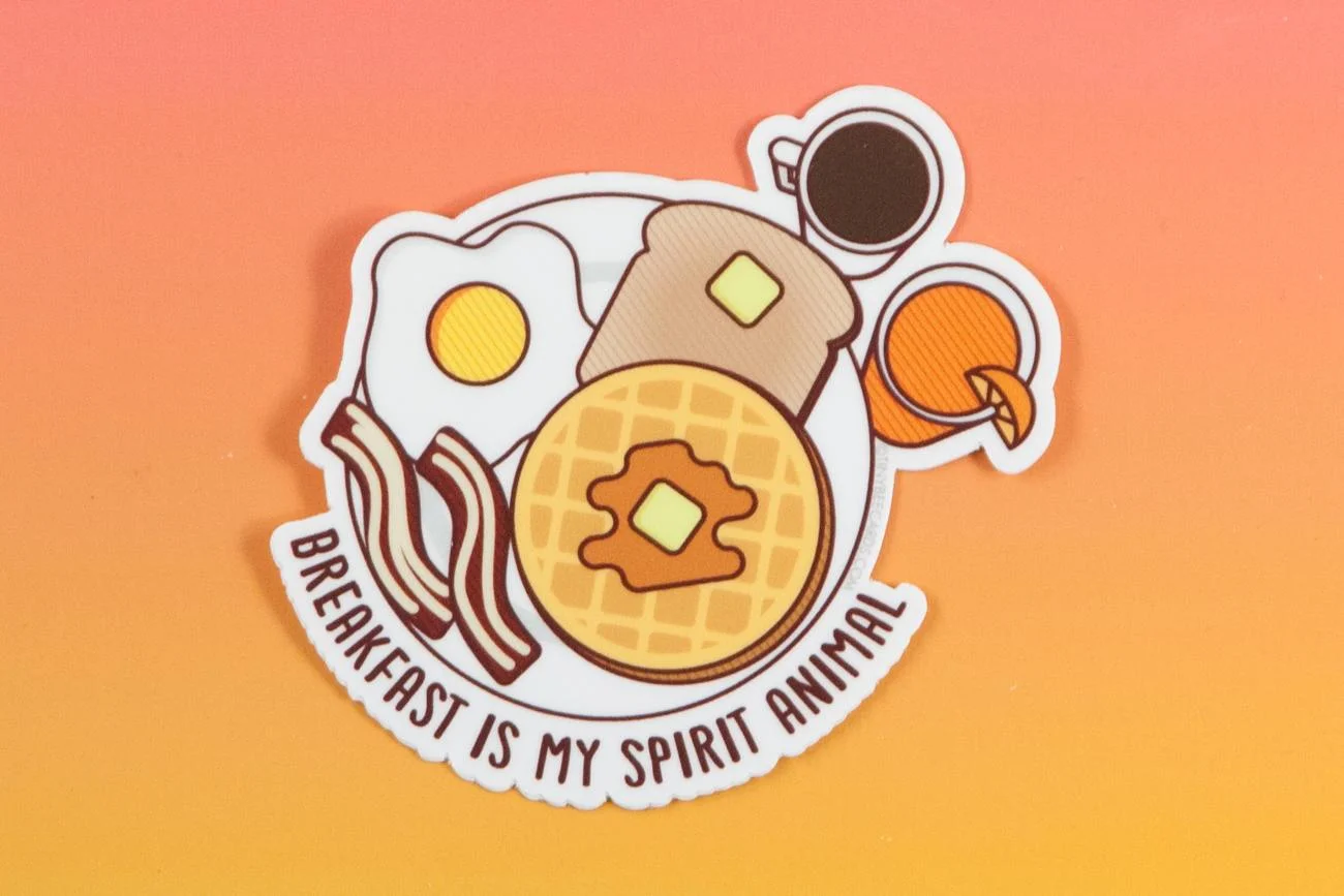 BREAKFAST IS MY SPIRIT ANIMAL STICKER 1.jpg