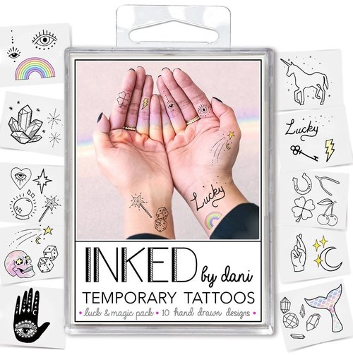 $11.99 LUCK &amp; MAGIC TEMPORARY TATTOO PACK