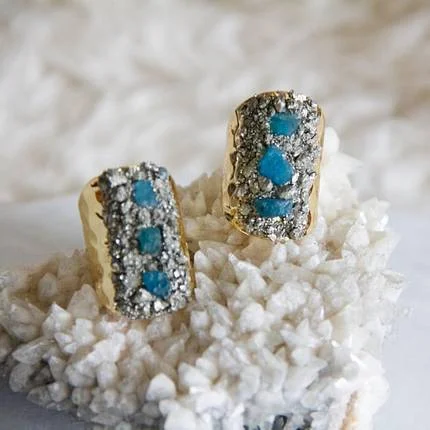 PYRITE CHIP CUFF RING APATITE 2.jpg