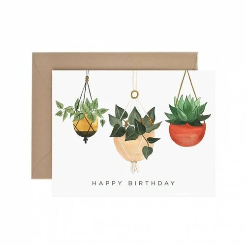 $4.49 HANGING PLANTERS BIRTHDAY CARD