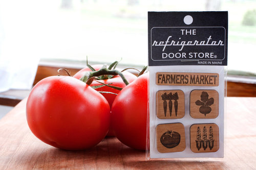 $11.99 FARMER'S MARKET WOOD MAGNET SET