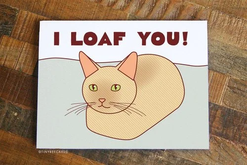 $4.49 I LOAF YOU CAT CARD