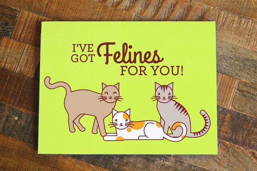 $6.99 I'VE GOT FELINES FOR YOU CARD