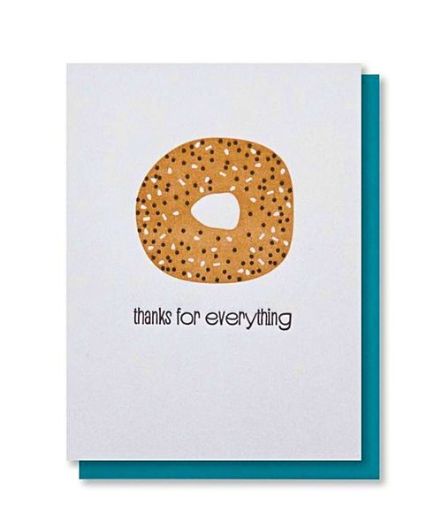 $6.99 THANKS FOR EVERYTHING BAGEL CARD