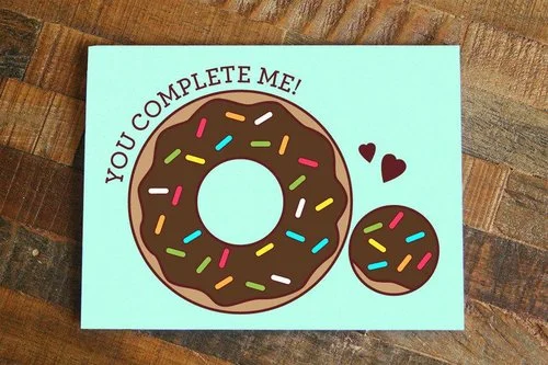 $4.49 YOU COMPLETE ME DONUT CARD