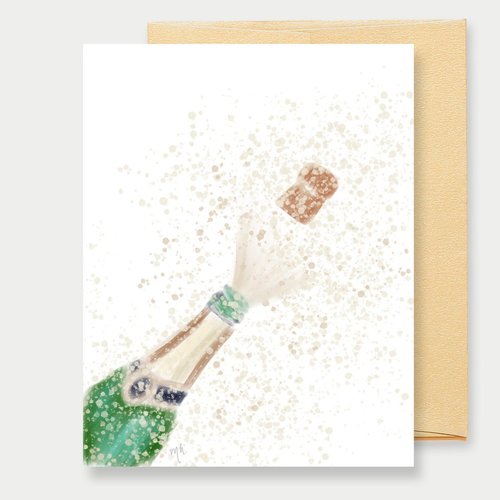 $6.99 POPPIN CHAMPAGNE CARD