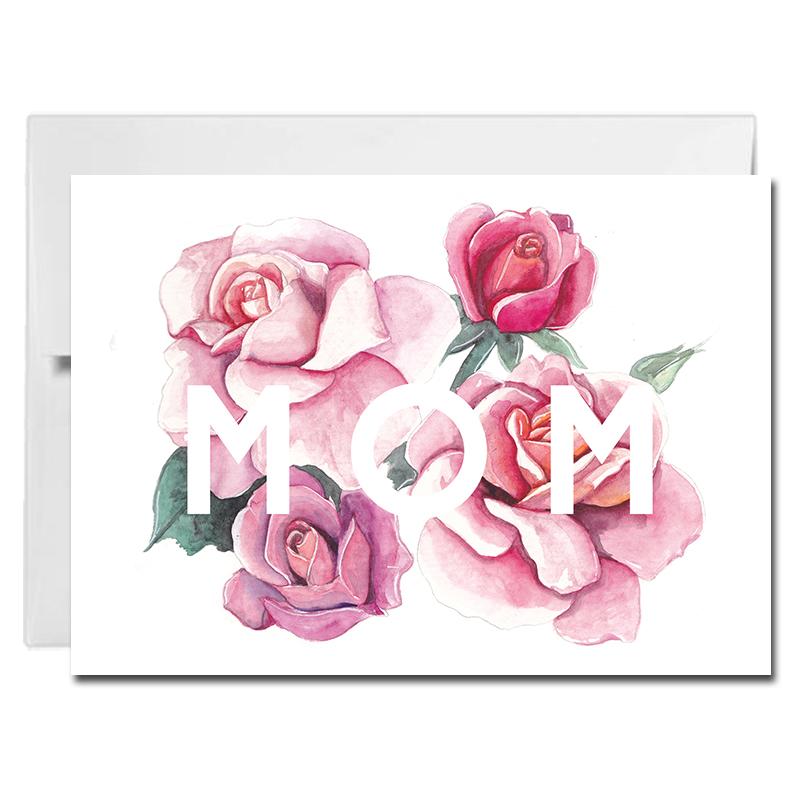 Rose Watercolor Recipe Cards, 4x6 cards »